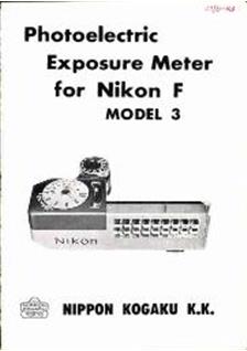 Nikon MF manual. Camera Instructions.